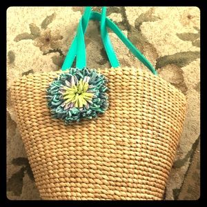 Summer straw purse